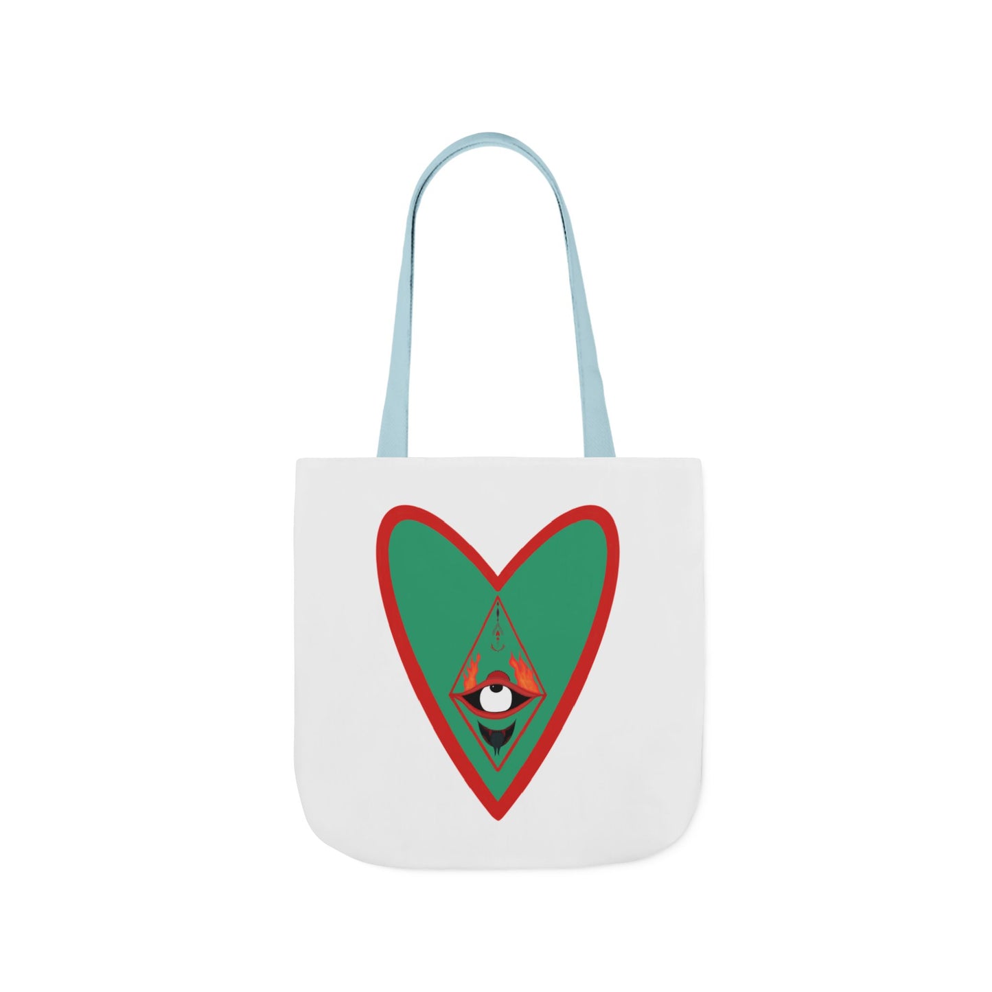 Fire Heart Canvas Tote Bag