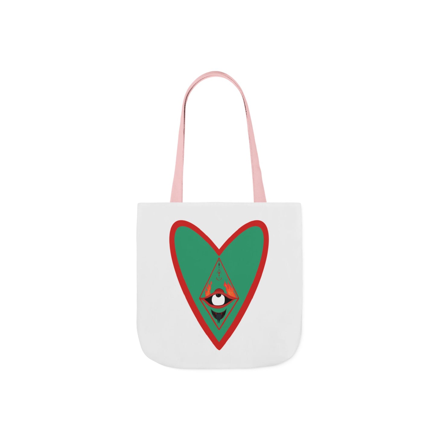 Fire Heart Canvas Tote Bag