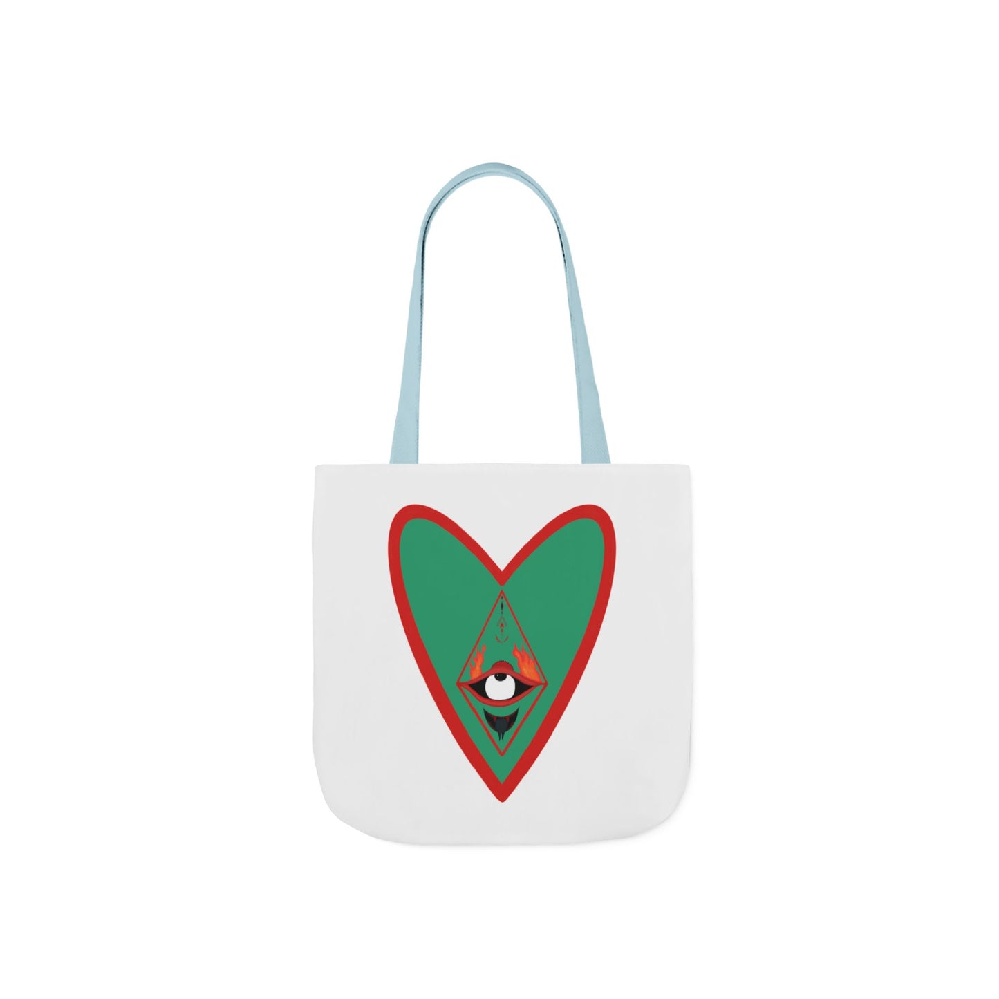 Fire Heart Canvas Tote Bag