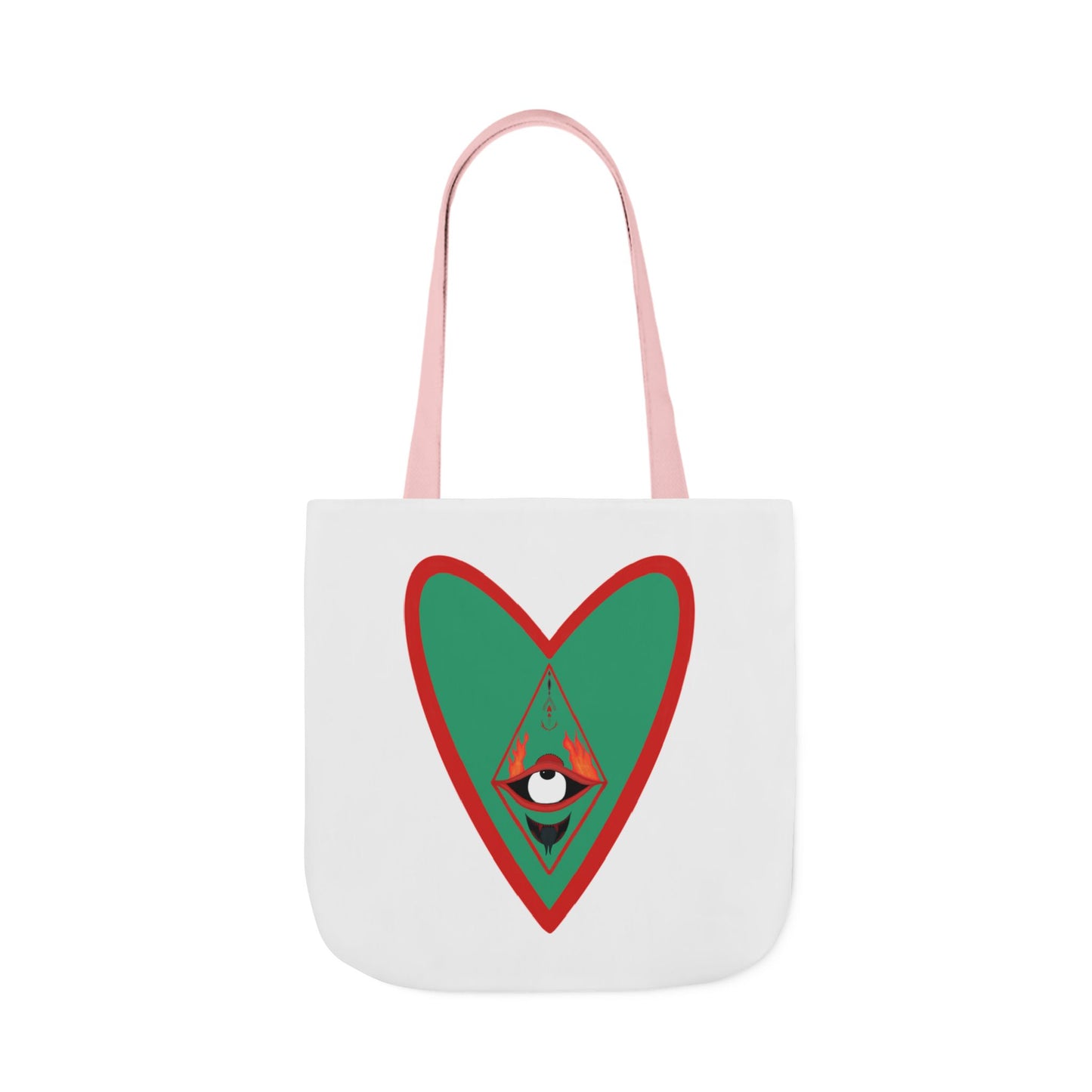 Fire Heart Canvas Tote Bag