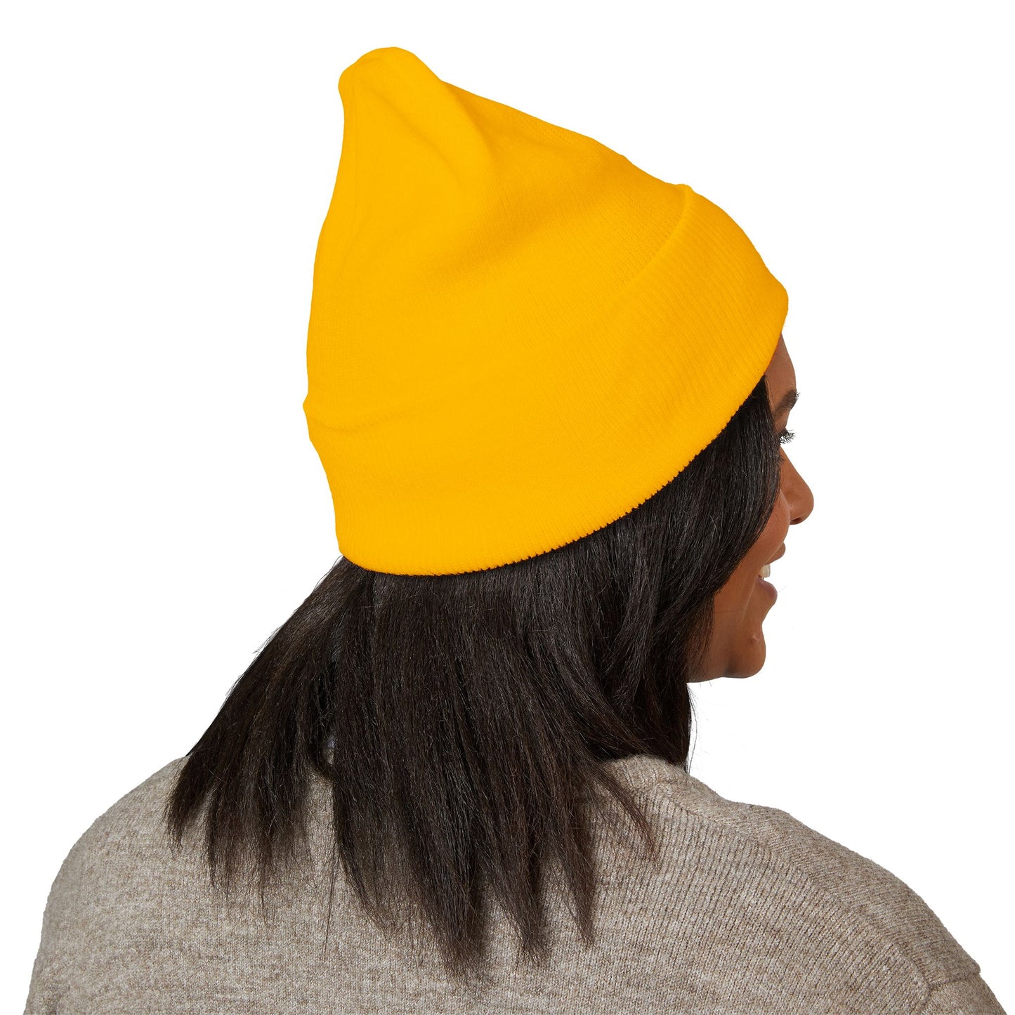 Embroidered Heart Classic Cuffed Beanie - Cozy Winter Accessory